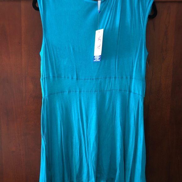 NWT xl maternity aqua blue t shirt - Picture 2 of 3